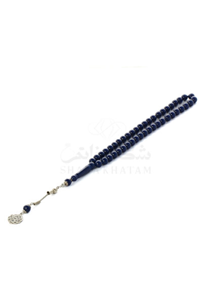 Shaka Khatam Blue Bakelite Prayer Beads Trabzon 45