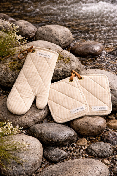 Alacastore مجموعة قفازات المطبخ الكلاسيكية