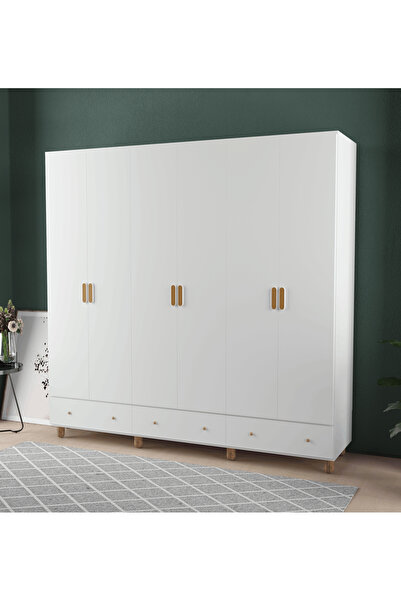 Teen & Bright BOHEM 6 KAPAKLI ÇEKMECELİ GARDIROP