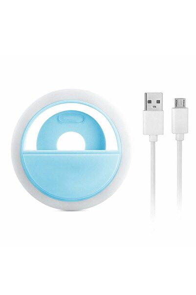 Zgts Portable Camera Flash with LED Ring Light for Selfies for All Mobile Phones