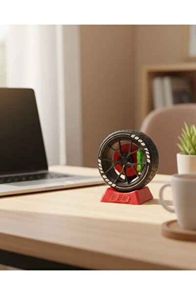 Epilons إكسسوار مكتبي مزخرف على شكل عجلة للطاولة المكتبية