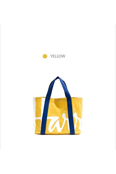 Generic Harrods Large Bag - Canvas - Yellow