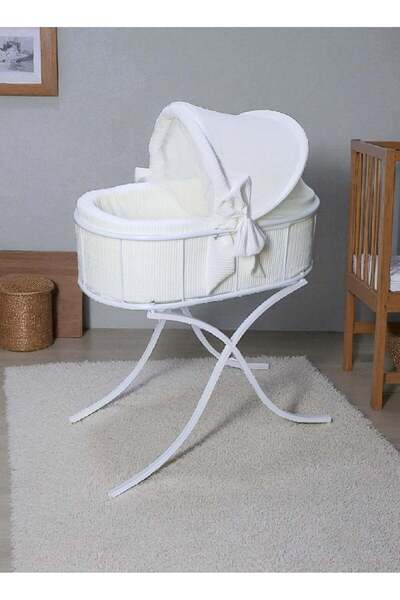 BabyCara سرير أطفال حديثي الولادة من قماش قطني عالي الجودة، مزود بمكواة ونامو...