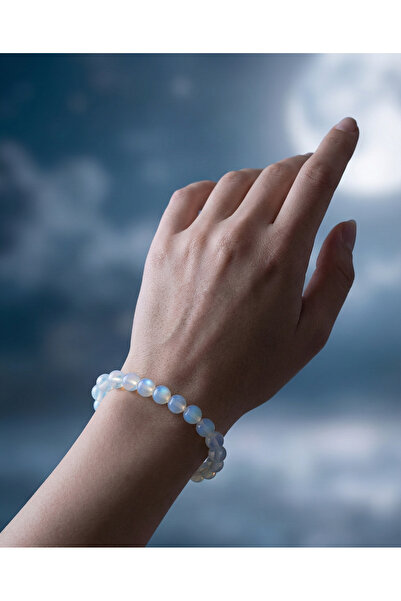 Playaks Sparkling Moonstone Natural Gemstone Bracelet