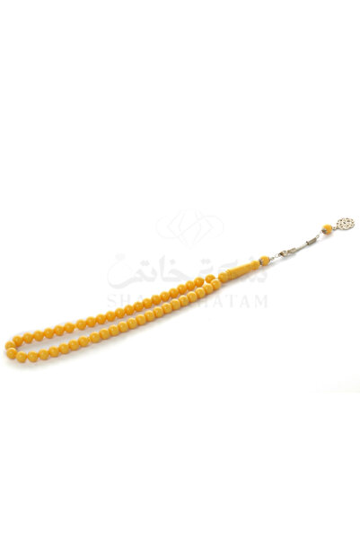 Shaka Khatam مسبحة من الباكليت الأصفر، طرابزون 45