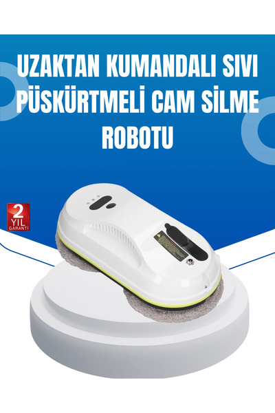 Najmaddin Ups Destekli Düşmeye Karşı Korumalı Cam Temizleme Robotu