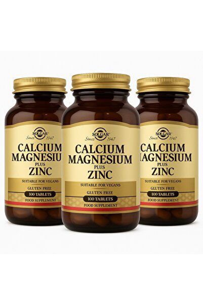 Solgar x3 Calcium Magnesium Plus Zinc 100 Tablet