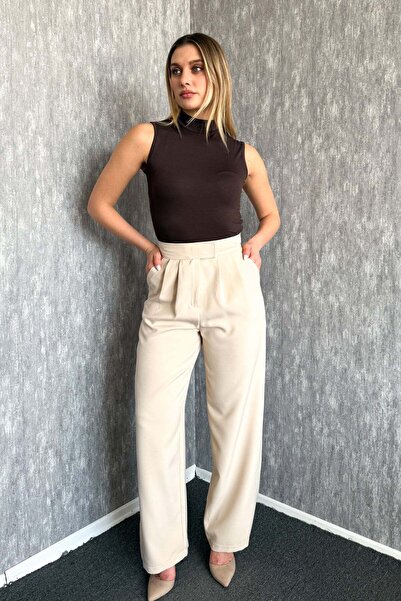 ModaPlaza Palazzo pantalone od velcro tkanine 3550