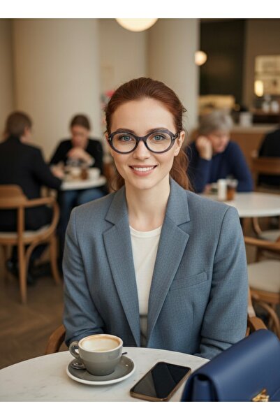 Olivier Philippe Almond Gray Blue Light Protection Glasses