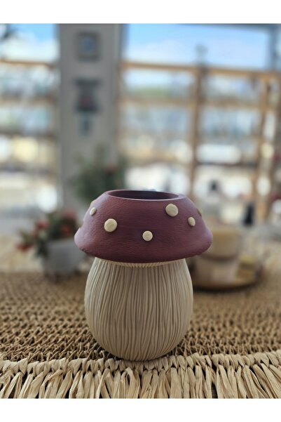 Modello Craft Decorative Mushroom Vase |   Modern & Natural Design |   Tablet...