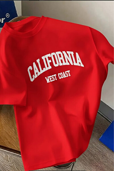 New Shine تي شيرت مطبوع للجنسين من كاليفورنيا ويست كوست