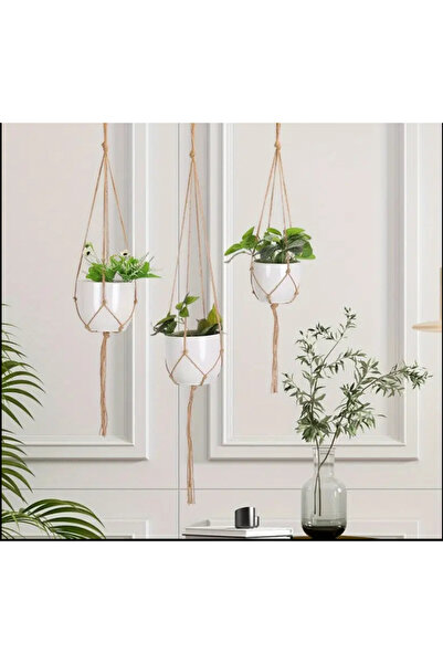 Makromemsiii 6 adet makrome saksılık