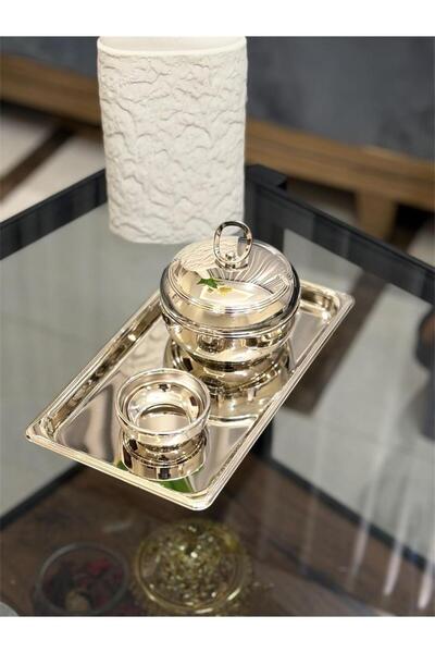 aljahwari Date serving set, nickel, medium size 11cm