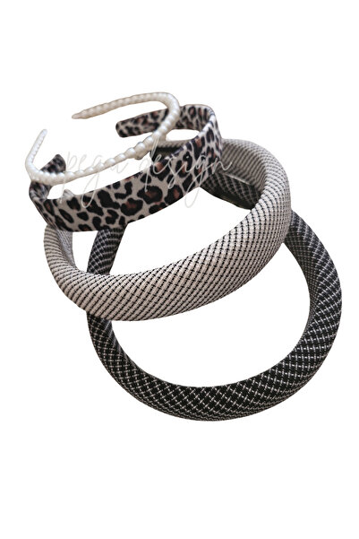 pegu baby collection Set of 4 Striped Padded Crown and Leopard Velvet Crown, ...