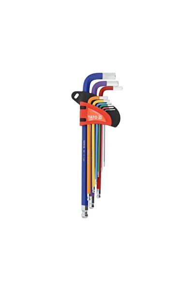 yato Set of 9 Hex Keys with Round Head