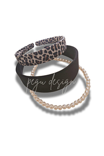 pegu baby collection 3-компонентен комплект от кадифено черно, леопардово и п...