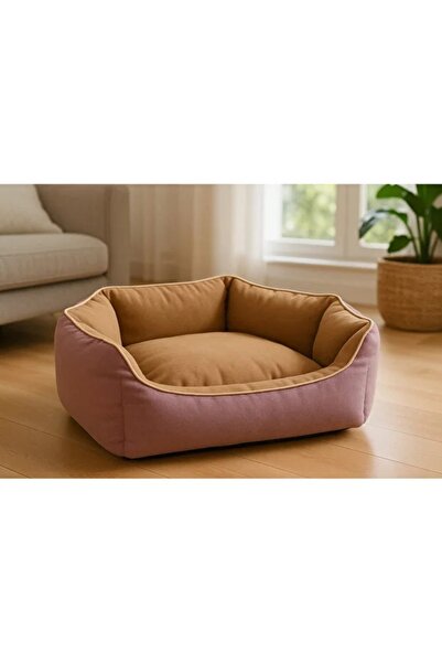 BE ACTİVE Prenses Kedi Köpek Yatağı Siyah Renk Pamuk Dokulu Kedi Ve Köpek Yat...