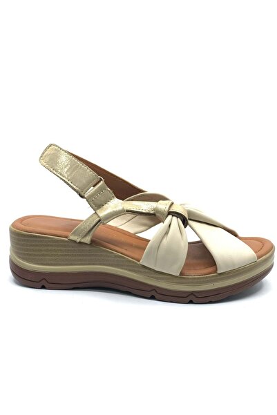 Venüs Sandale ortopedice confortabile din piele naturală Tarda BEIGE