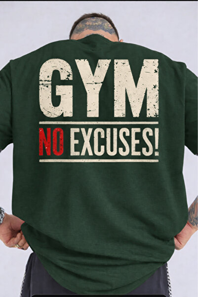 New Shine Gym No Excuses Printed Unisex T-Shirt