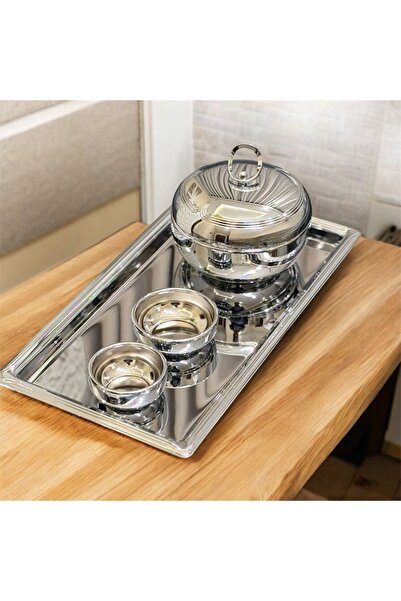 aljahwari Silver date serving set, full size, medium, 15cm