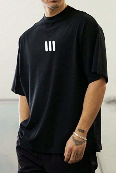 New Shine 3-Line Printed Unisex T-Shirt