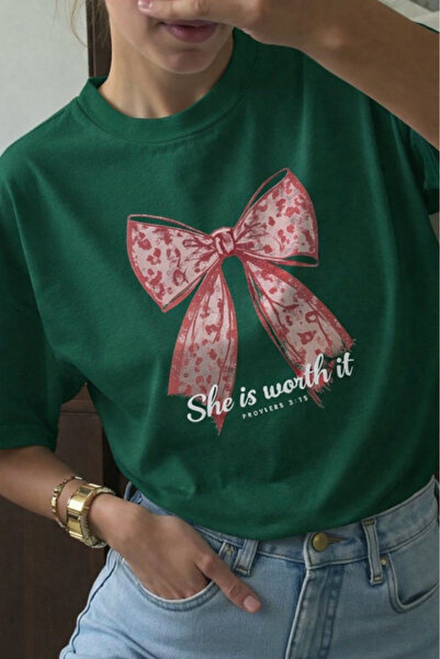 New Shine Ribbon Printed Unisex T-Shirt