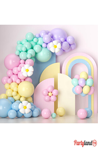 PartylandTR Makaron Balon Unicorn Hello Kitty Konseptine Uygun 75 Adet Balon ...