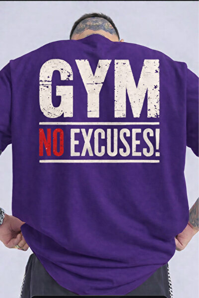 New Shine Gym No Excuses Printed Unisex T-Shirt