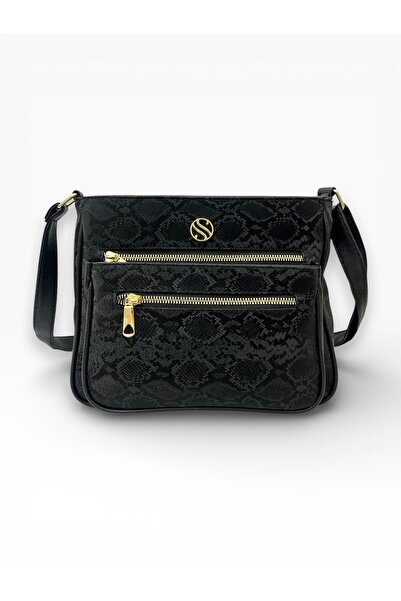 Sanmorris Geantă de umăr pentru femei, cu curea ajustabilă și patru buzunare