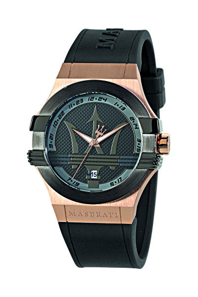 maserati watch Maserati Potenza R8851108002 watch, Rose Gold case, 42mm, blac...