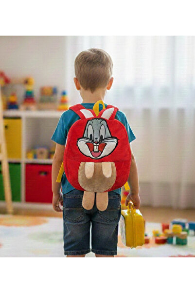 Livava Mini geantă de pluș cu iepure drăguț, cu curea reglabilă pentru rucsac...