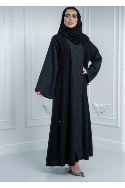 New Fashion عباية نسائية من , قماش ملكي ياقه كم جاكار