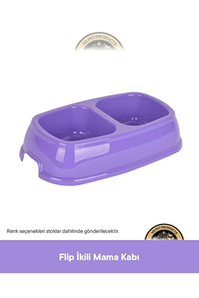 Flip İkili Kedi ve Köpek Mama Kabı 25 cm
