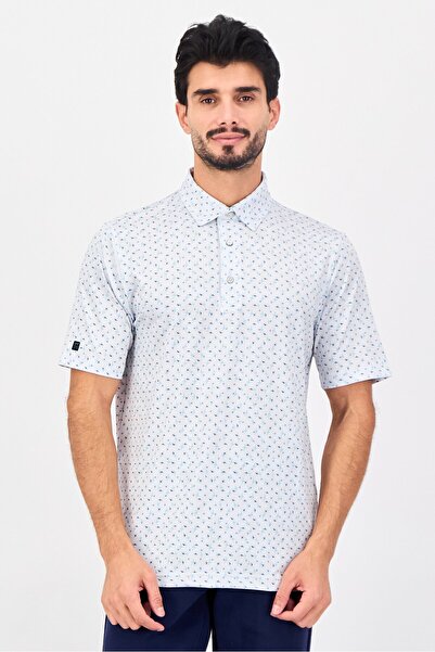 Greg Norman Men Sportswear Fit Short Sleeve Outdoor Polo Shirt, Multicolor