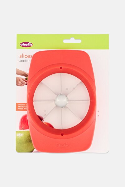 Chefn Slicester Stainless Steel Apple Slicer, Red