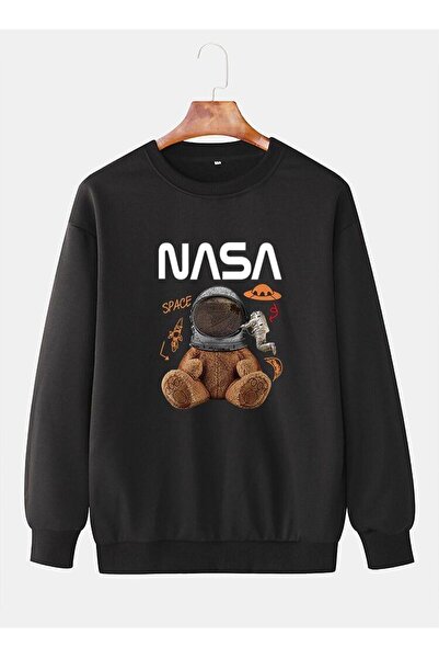 my feminen هوديي للجنسين بتصميم بسيط مطبوع بغطاء رأس جيب قصة فضفاضة سويت شيرت...