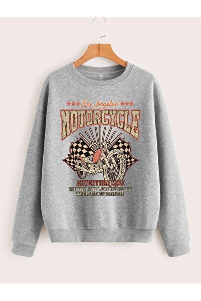 my feminen هوديي للجنسين بتصميم بسيط مطبوع بغطاء رأس جيب قصة فضفاضة سويت شيرت...