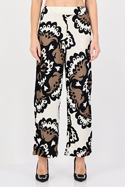 Olalook Women Regular Fit Allover Print Palazzo Pants, Multicolor