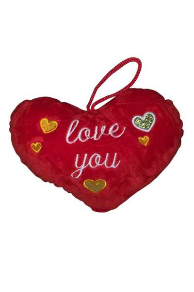 AnoaSales Heart Pillow, flannel fleece material, 21cm*16cm, Red
