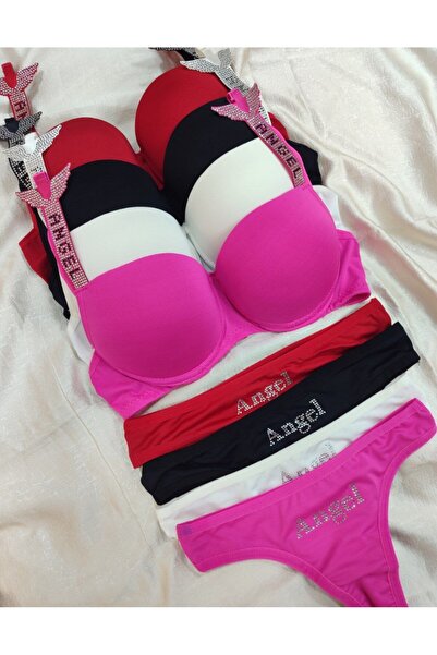 Love Angels Stone Pattern Underwear Set Dowry Underwear Set