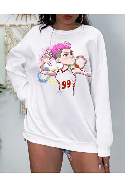 my feminen هوديي للجنسين بتصميم بسيط مطبوع بغطاء رأس جيب قصة فضفاضة سويت شيرت...