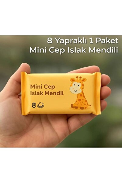 evimis evinizi mislendirmeye dair herşey 1 Paket 8 Yaprak Mini Islak Mendil T...