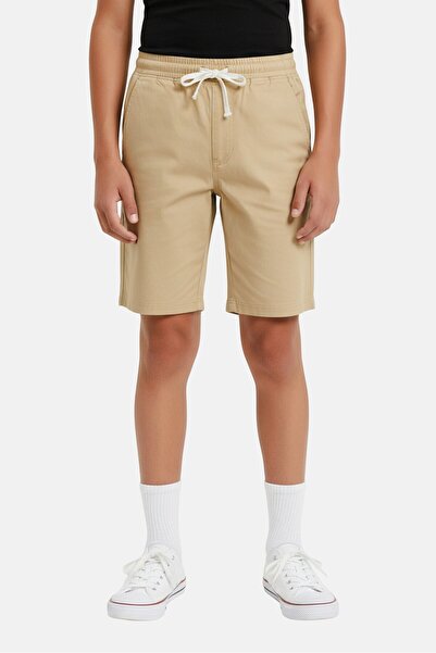 Bearpaw Kids Boy Plain Chino Shorts, Tan