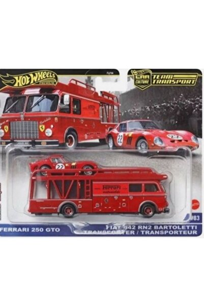 HOT WHEELS Premium Team Transport #83 - Ferrari 250 GTO & Fiat 642 RN2 Bartol...