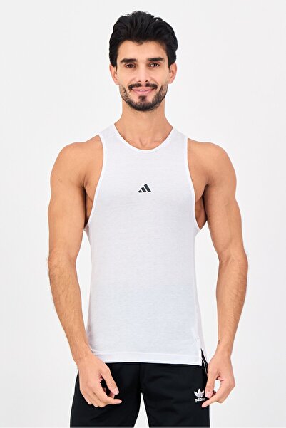 adidas Men Sportswear Fit Sleeveless Training Vest, White