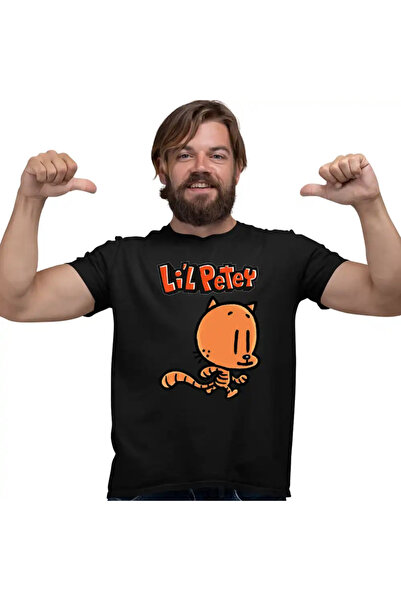 OEM Ανδρικό T-Shirt Dog Man Lil Petey Cat Dav Pilkey