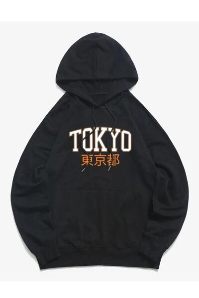 my feminen هوديي للجنسين بتصميم بسيط مطبوع بغطاء رأس جيب قصة فضفاضة سويت شيرت...