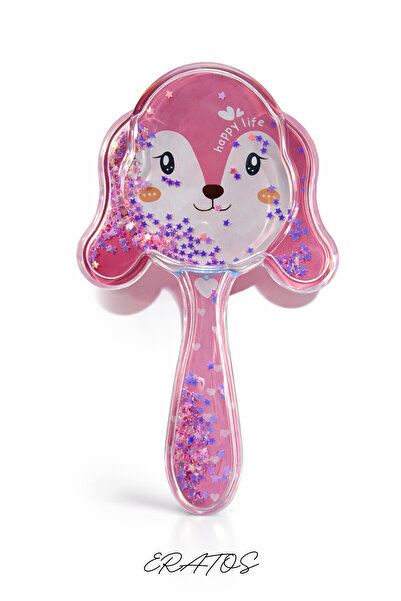 ERATOS Children's Hair Comb 10X15 cm Single Color Glitter Comb with Special Box