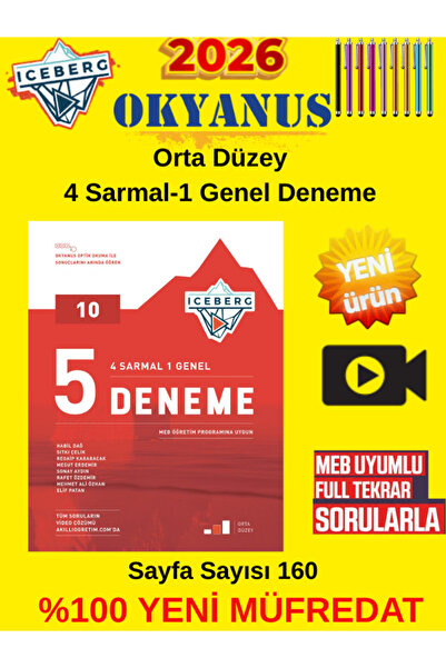 Okyanus Yayıncılık Iceberg Video Çözümlü %100 Yeni Müfredat 10.Sınıf 2026 5 D...