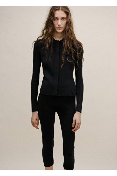 MANGO Woman Cepli triko hırka